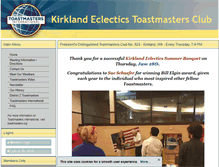 Tablet Screenshot of kirklandeclectics.org